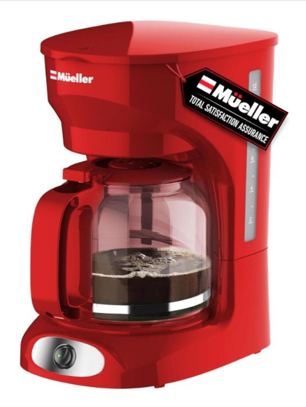 BRAND NEW: MUELLER HOME 12-Cup Red Coffee Maker